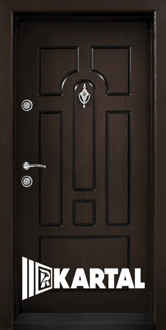 Блиндирана входна врата, модел Т108 Тъмен орех